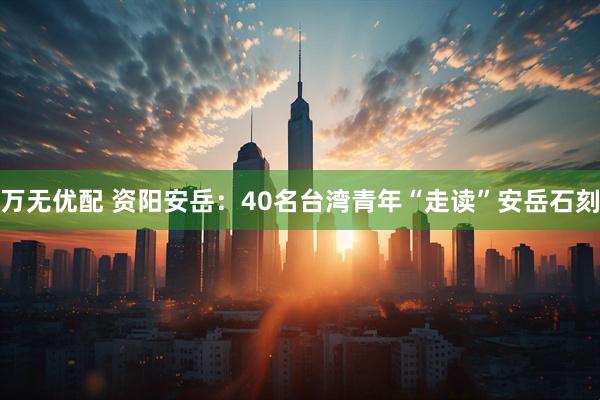 万无优配 资阳安岳：40名台湾青年“走读”安岳石刻
